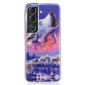 Maskica Samsung Galaxy S22 5G Fluorescentni Vuk