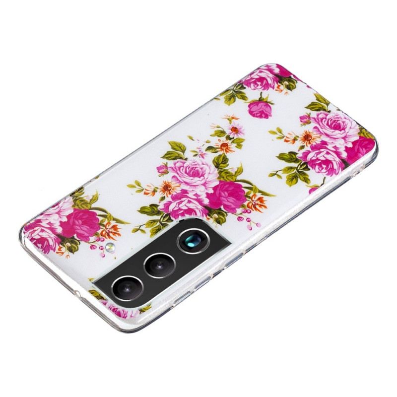 Maskica Samsung Galaxy S22 5G Fluorescentno Cvijeće Slobode