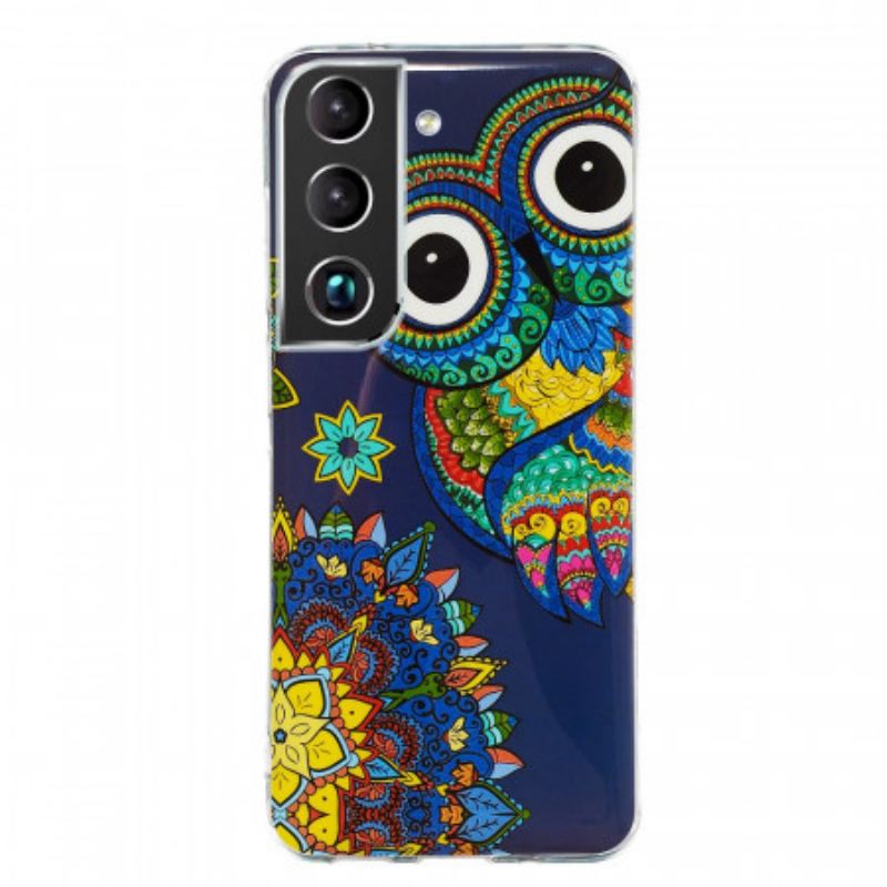 Maskica Samsung Galaxy S22 5G Mandala Fluorescentne Sove