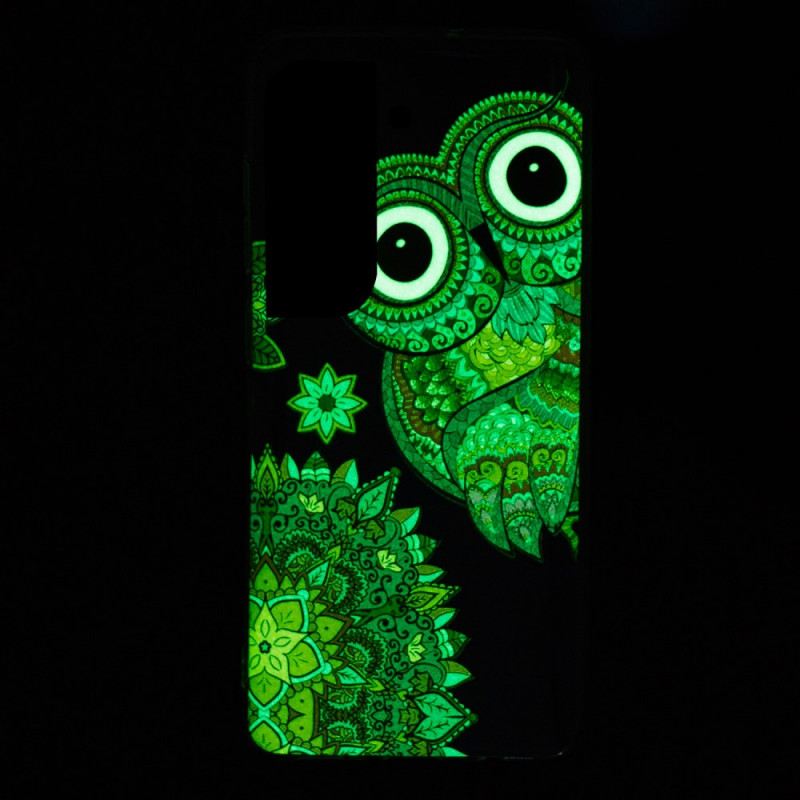 Maskica Samsung Galaxy S22 5G Mandala Fluorescentne Sove