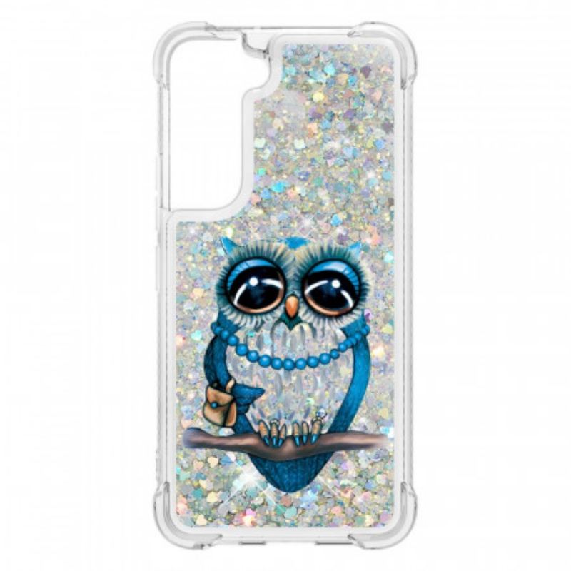 Maskica Samsung Galaxy S22 5G Miss Owl Sequins