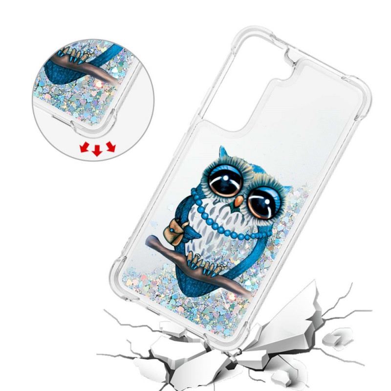 Maskica Samsung Galaxy S22 5G Miss Owl Sequins