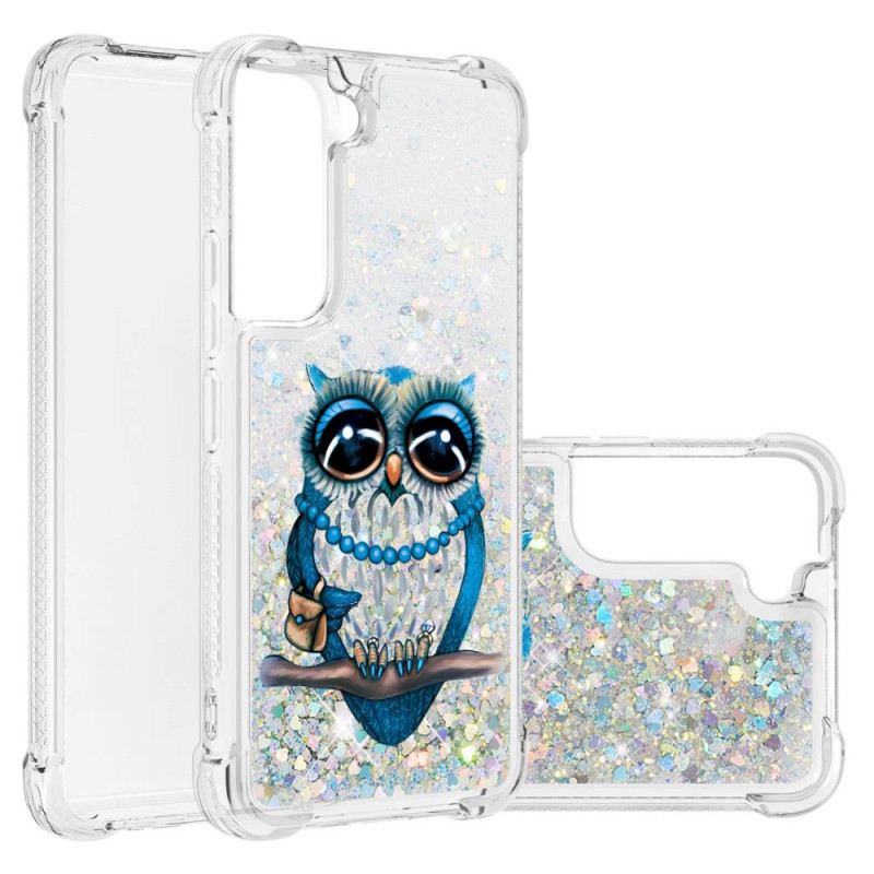 Maskica Samsung Galaxy S22 5G Miss Owl Sequins