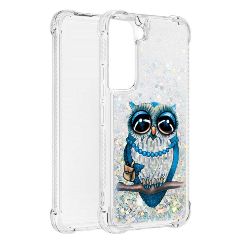 Maskica Samsung Galaxy S22 5G Miss Owl Sequins