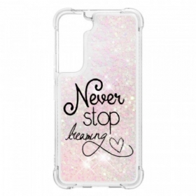 Maskica Samsung Galaxy S22 5G Never Stop Dreaming Glitter