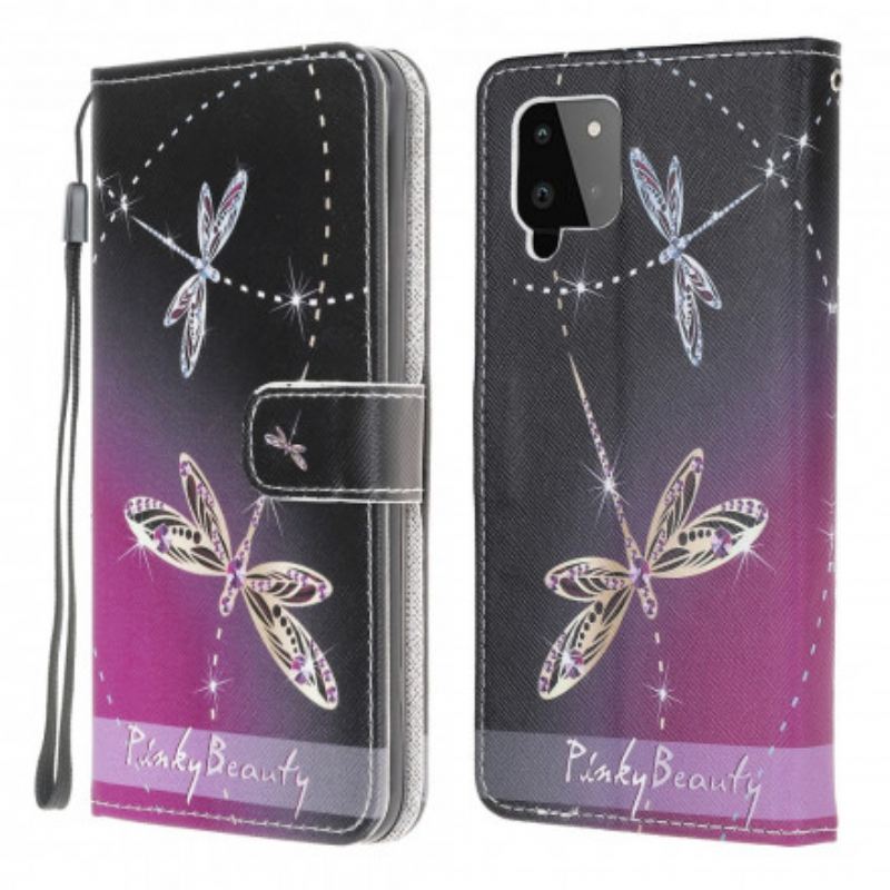 Kožna Futrola Samsung Galaxy A22 Dragonflies S Remenčićima