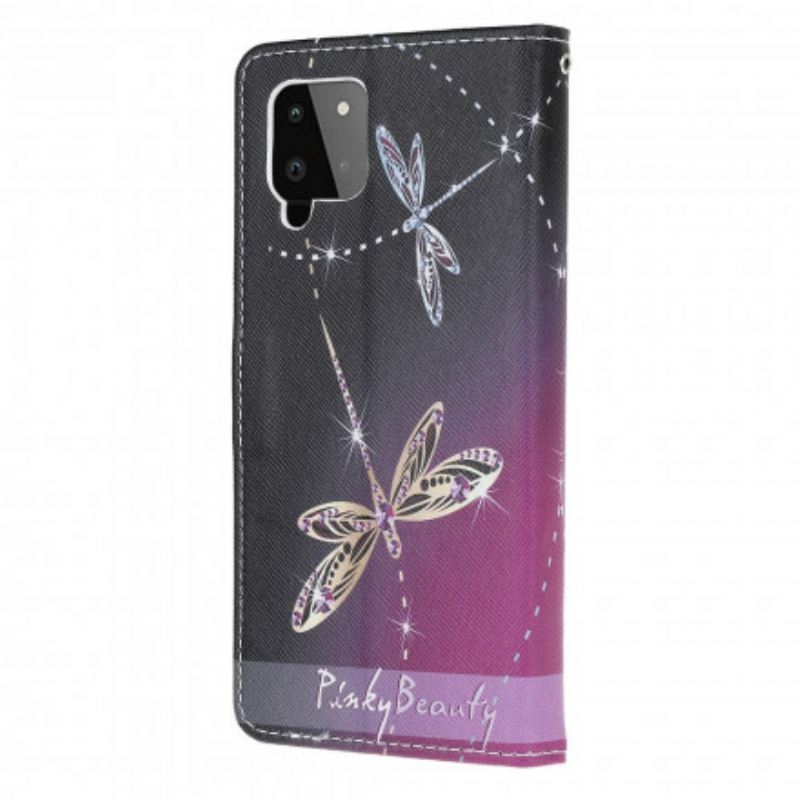 Kožna Futrola Samsung Galaxy A22 Dragonflies S Remenčićima