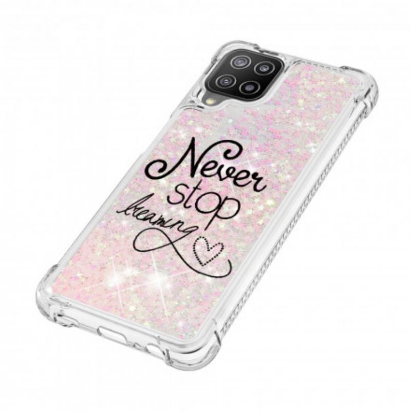 Maskica Samsung Galaxy A22 Never Stop Dreaming Glitter