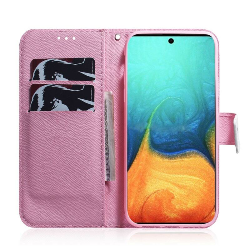 Futrola Samsung Galaxy A71 Cvijet Dusty Pink