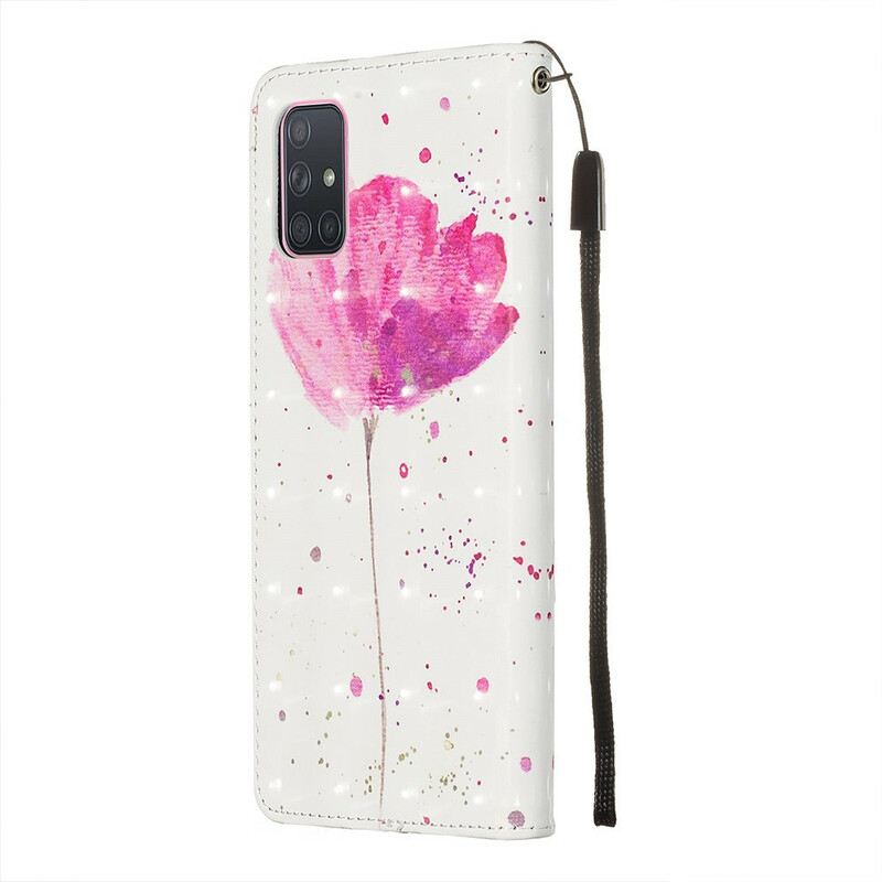 Maskica Samsung Galaxy A71 Akvarel Mak