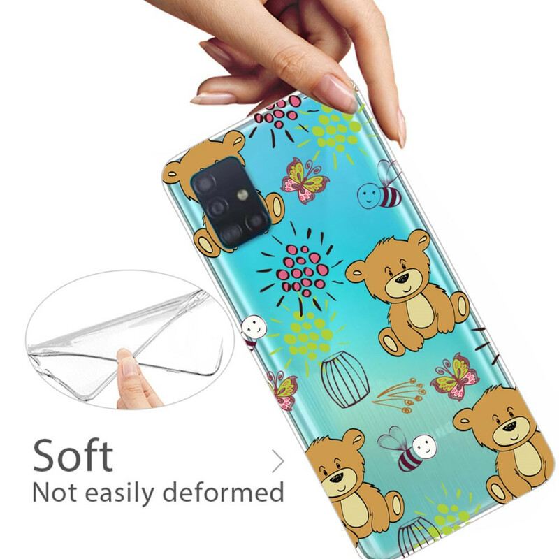 Maskica Samsung Galaxy A71 Teddy Bears Top