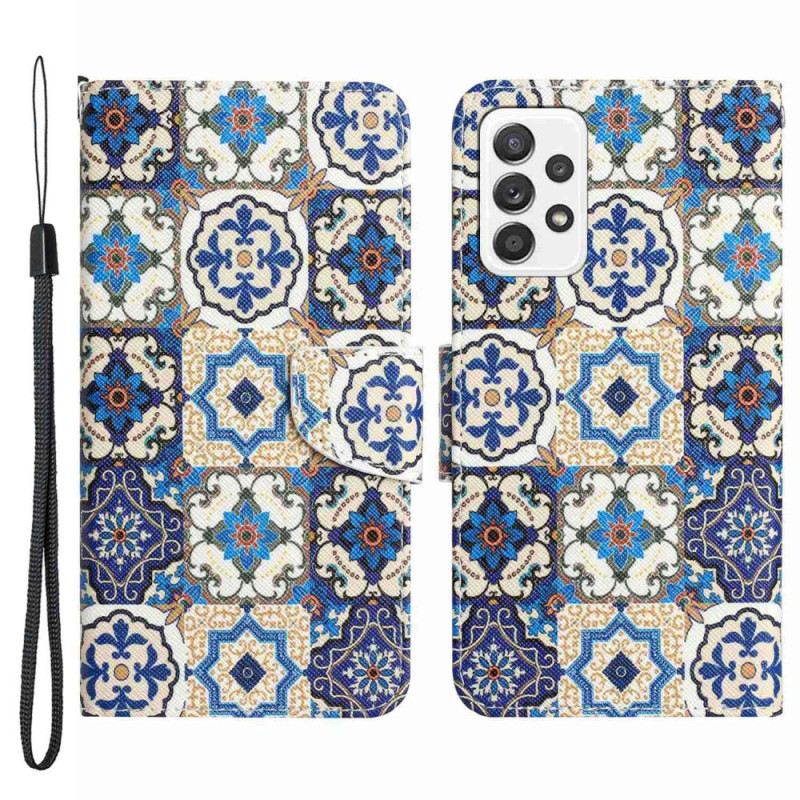 Flip Futrola Samsung Galaxy A53 5G Patchwork S Remenčićima