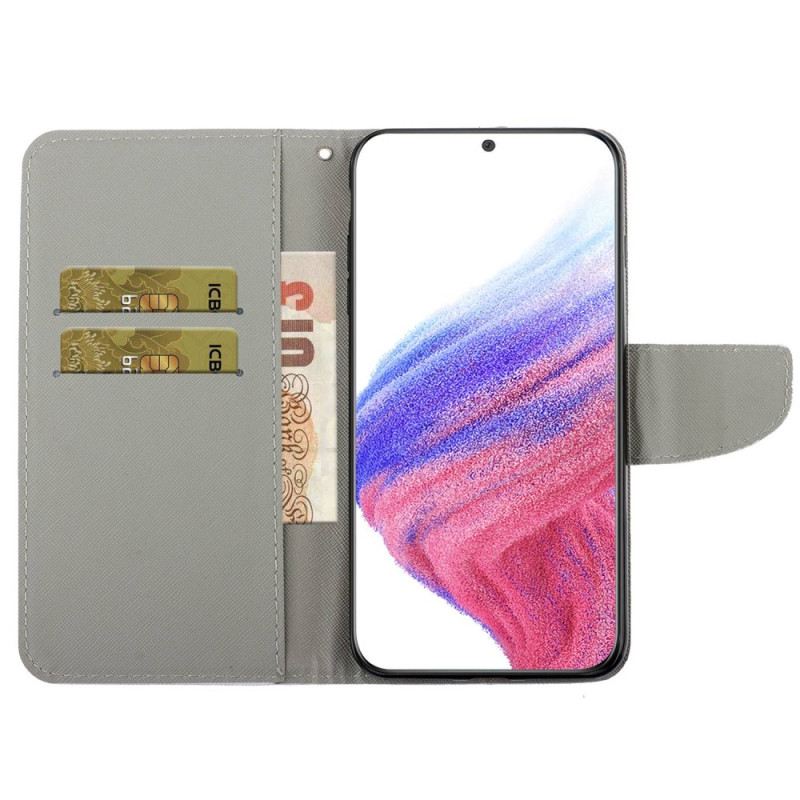 Flip Futrola Samsung Galaxy A53 5G Patchwork S Remenčićima