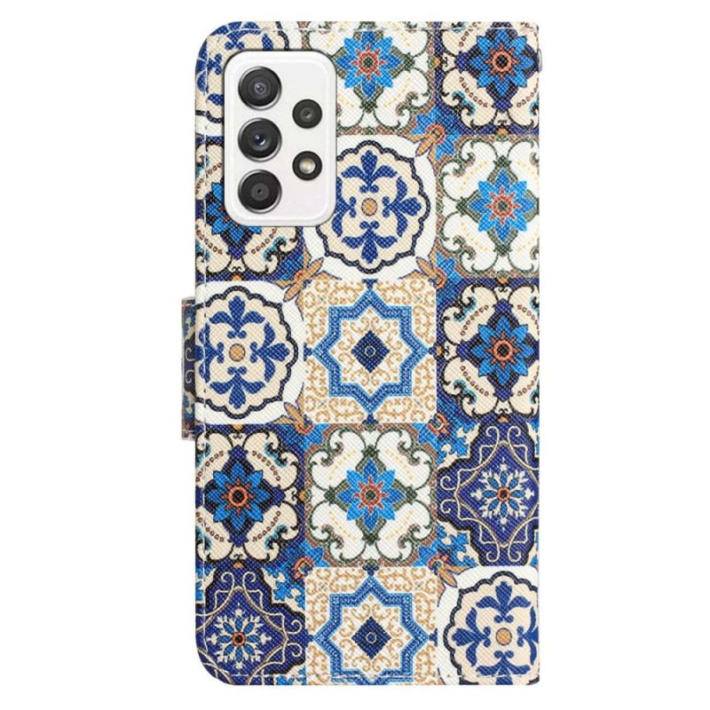 Flip Futrola Samsung Galaxy A53 5G Patchwork S Remenčićima