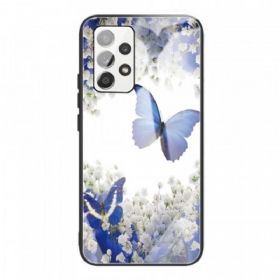 Maskica Samsung Galaxy A53 5G Butterflies Design Kaljeno Staklo