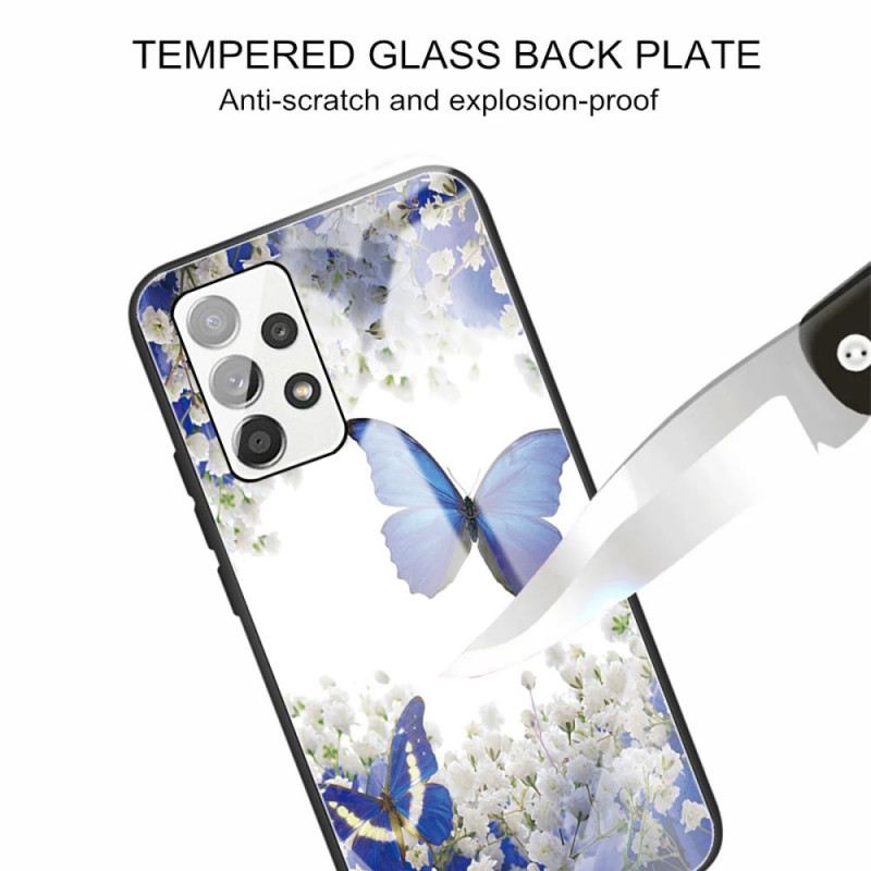 Maskica Samsung Galaxy A53 5G Butterflies Design Kaljeno Staklo