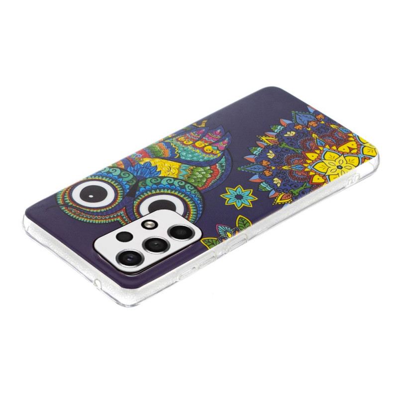 Maskica Samsung Galaxy A53 5G Mandala Fluorescentne Sove