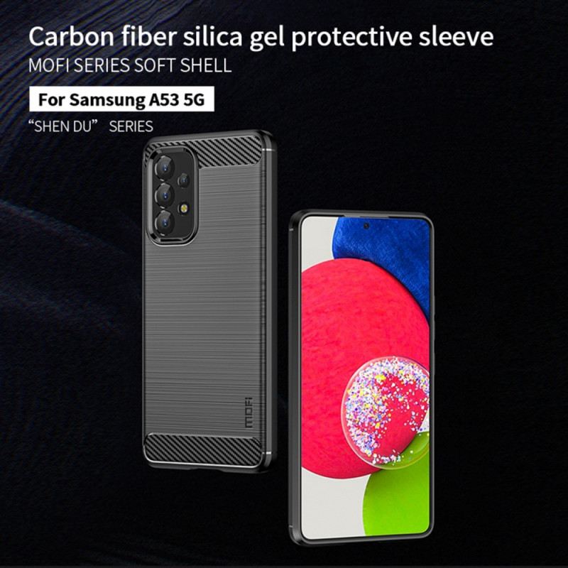 Maskica Samsung Galaxy A53 5G Mofi Brušena Karbonska Vlakna