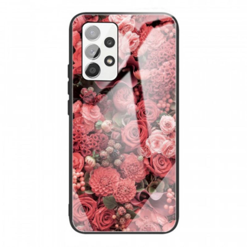 Maskica Samsung Galaxy A53 5G Rose Flowers Kaljeno Staklo