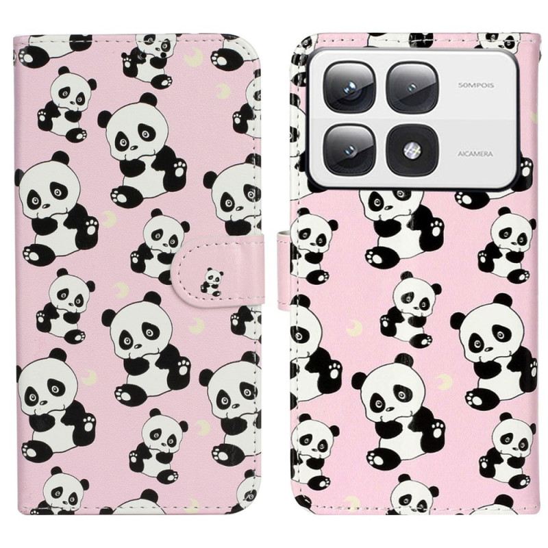 Kožna Futrola Za Xiaomi 14t Pro Pandas Premium