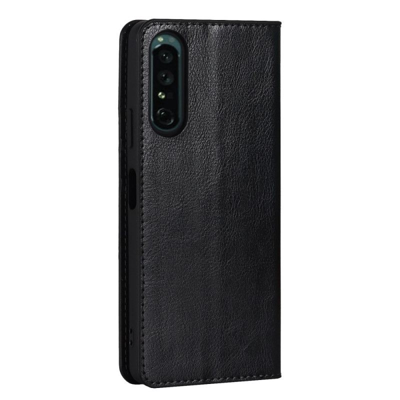 Flip Futrola Sony Xperia 1 IV Kožna Futrola Prava Koža