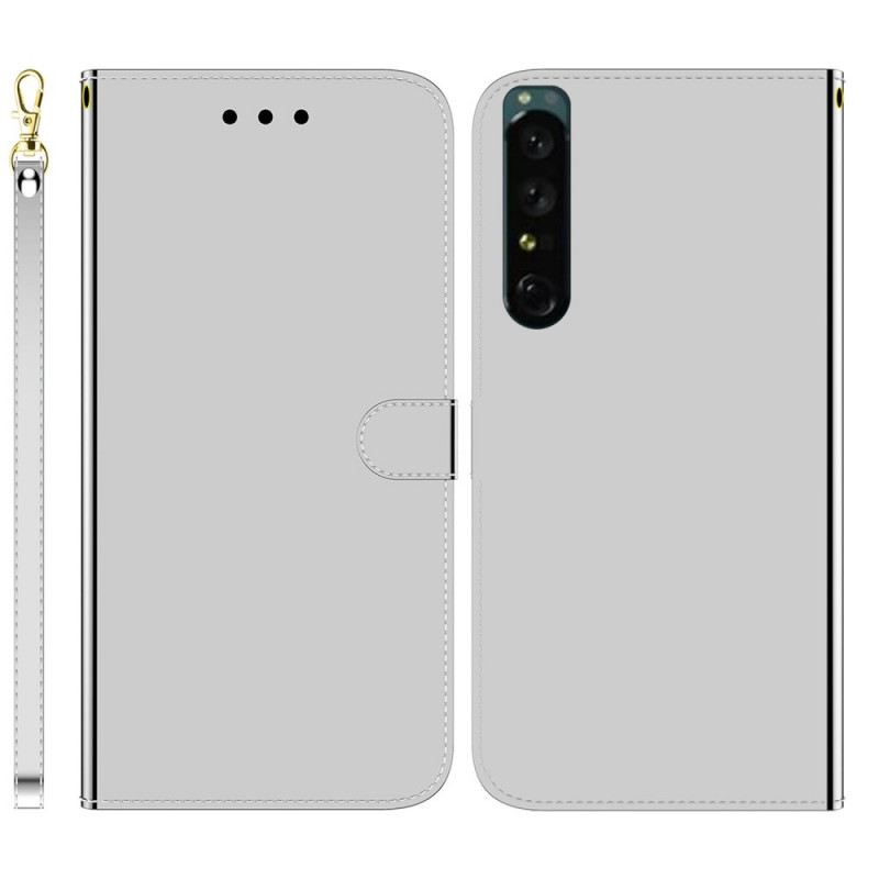 Futrola Sony Xperia 1 IV Zrcalni Remen Od Umjetne Kože