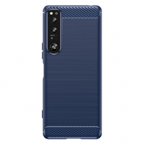 Maskica Sony Xperia 1 IV Brušena Karbonska Vlakna