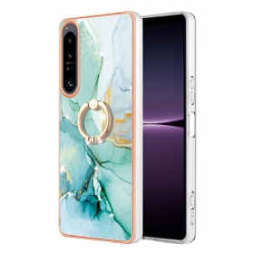 Maskica Sony Xperia 1 IV Mramor S Nosačem Za Prsten