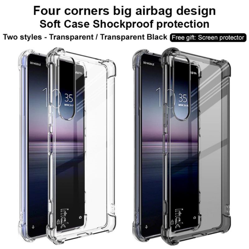 Maskica Sony Xperia 1 IV Transparentno S Imak Screen Filmom