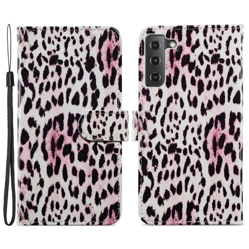 Flip Futrola Samsung Galaxy S21 FE Leopard Uzorak