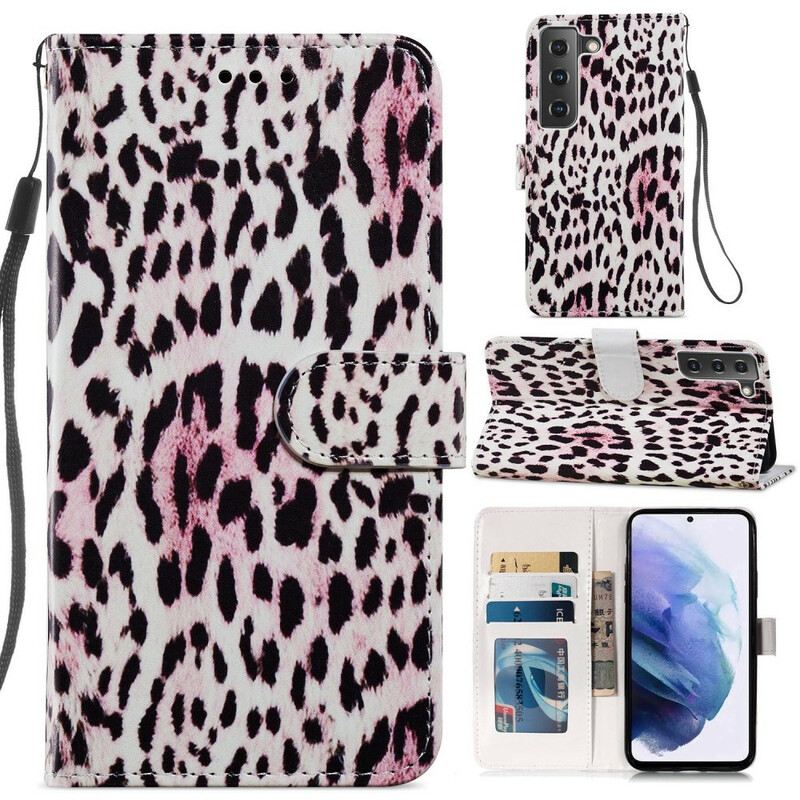 Flip Futrola Samsung Galaxy S21 FE Leopard Uzorak