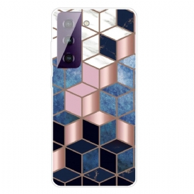 Maskica Samsung Galaxy S21 FE Decline Geometric Marble