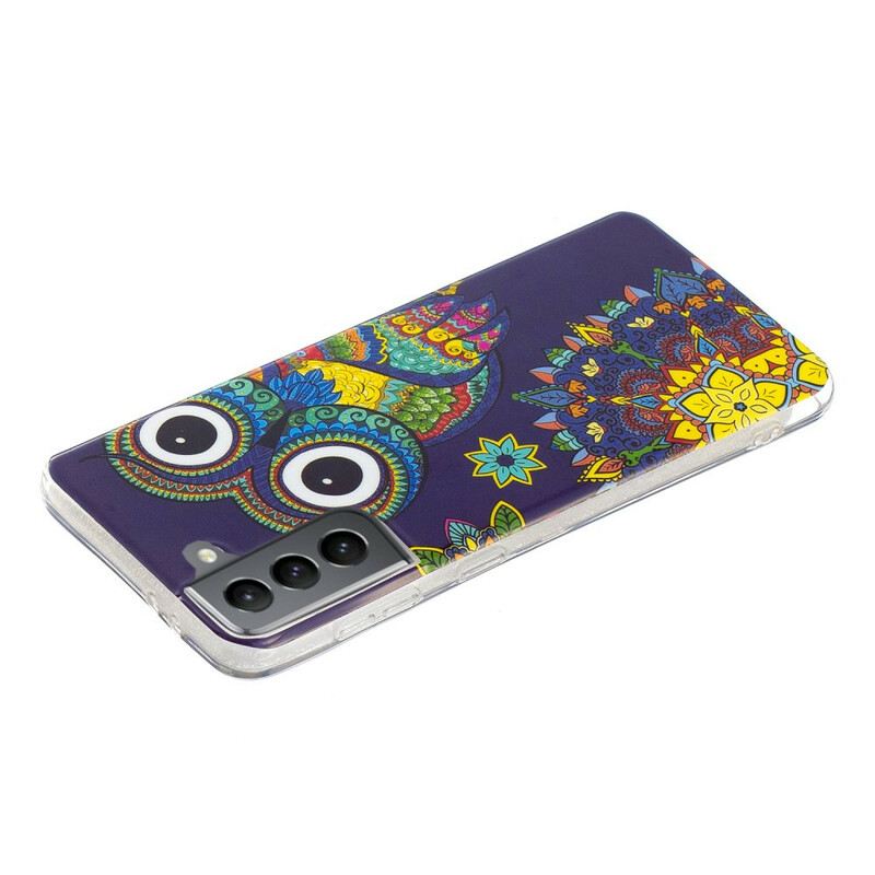 Maskica Samsung Galaxy S21 FE Mandala Fluorescentne Sove