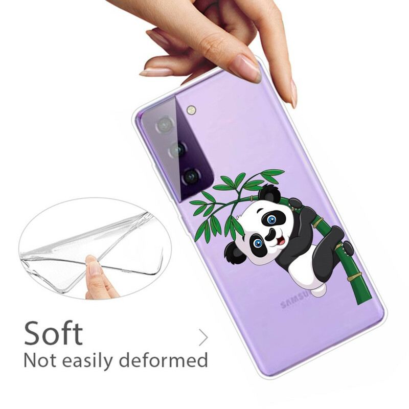 Maskica Samsung Galaxy S21 FE Panda Na Bambusu