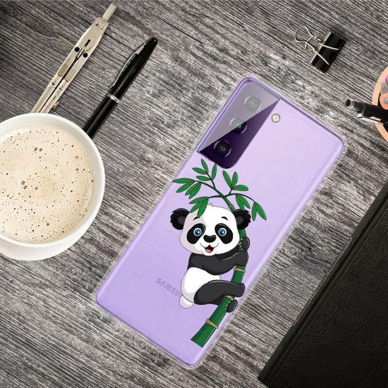 Maskica Samsung Galaxy S21 FE Panda Na Bambusu