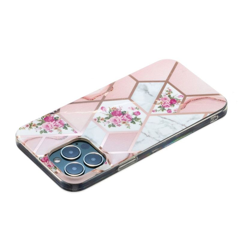 Maskica iPhone 15 Pro Max Cvjetni Mramor