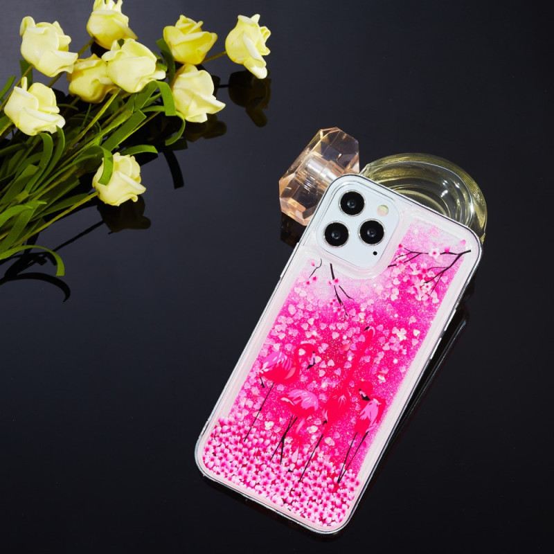 Maskica iPhone 15 Pro Max Flamingo Glitter