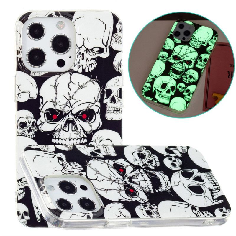 Maskica iPhone 15 Pro Max Fluorescentne Lubanje