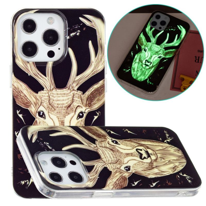 Maskica iPhone 15 Pro Max Fluorescentni Jelen