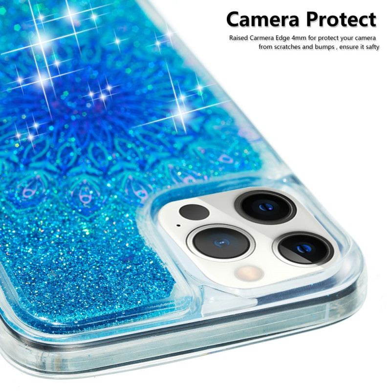 Maskica iPhone 15 Pro Max Mandala Glitter