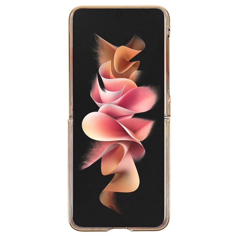 Flip Futrola Samsung Galaxy Z Flip 3 5G Kožna Futrola Elegantno Kamenje S Potporom Za Prsten