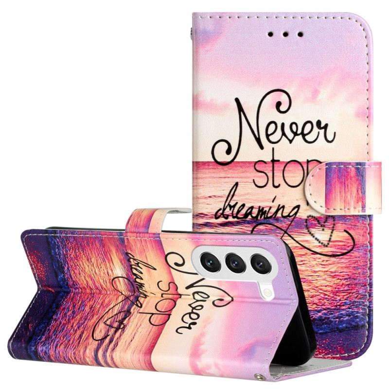 Flip Futrola Samsung Galaxy S24 5g Maskice Za Mobitele Midnight Never Stop Dreaming With Strap