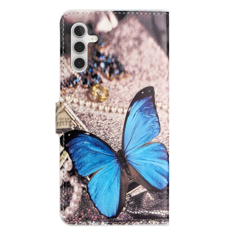 Flip Futrola Samsung Galaxy S24 5g Maskice Za Mobitele Plavi Leptir