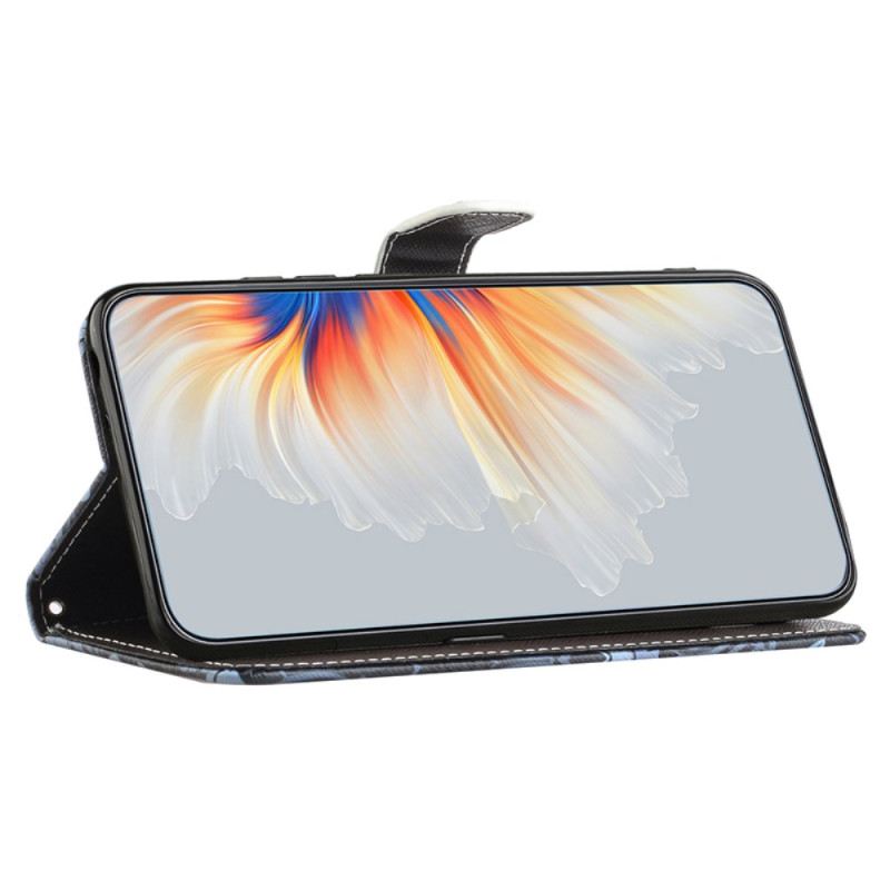 Kožna Futrola Samsung Galaxy S24 5g Mjesečevo Cvijeće S Remenom