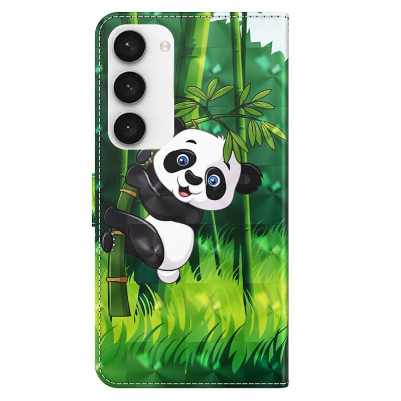 Kožna Futrola Samsung Galaxy S24 5g Panda Od Bambusa S Remenom