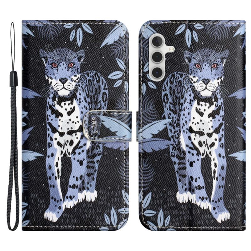 Kožna Futrola Za Samsung Galaxy S24 5g Leopard Remen