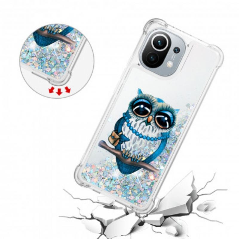 Maskica Xiaomi Mi 11 (5G) Miss Owl Sequins