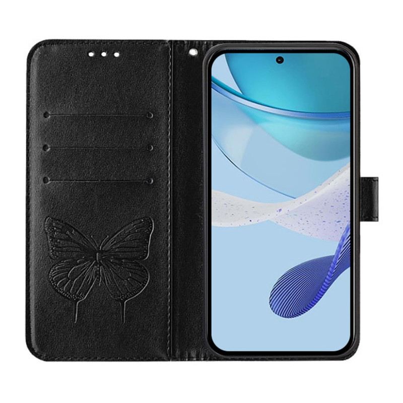 Flip Futrola Samsung Galaxy Z Fold 6 Maskice Za Mobitele Cvjetni Leptir S Remenom