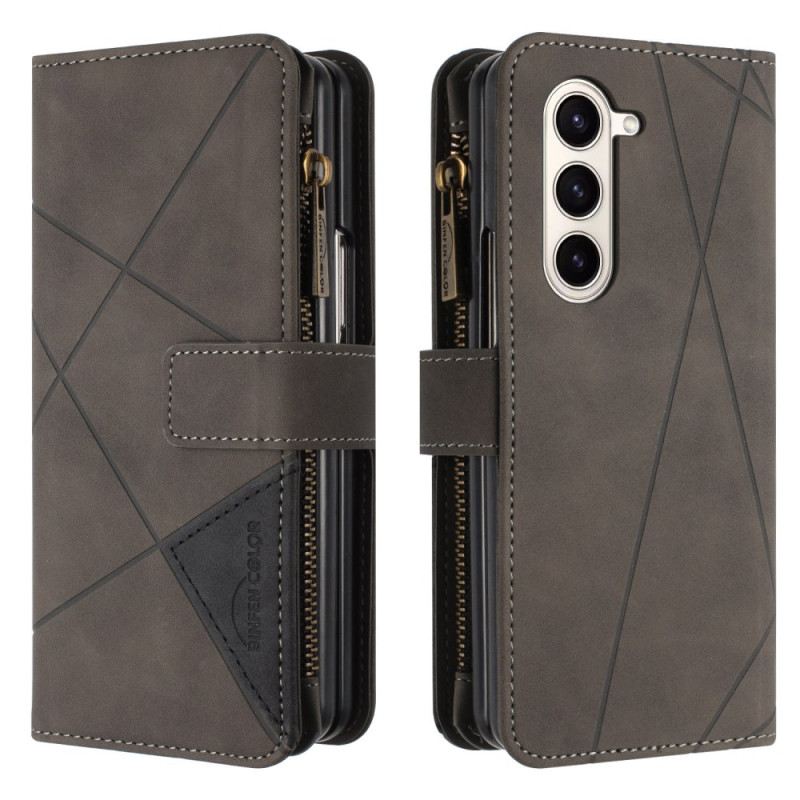 Kožna Futrola Samsung Galaxy Z Fold 6 Binfen Color Geometry Wallet