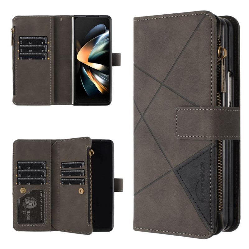 Kožna Futrola Samsung Galaxy Z Fold 6 Binfen Color Geometry Wallet